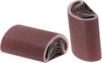 uxcell 10pcs 8" x 19" Sanding Belts 40 Grits Aluminum Oxide Abrasive Belt Sander Paper Sanding Papers for Metal Wood Grinding Polishing, Reddish Brown