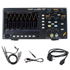 OWON Digital Oscilloscope with 4 Channels and Screen 7 inch / 18 cm, TFT-LCD Display, Portable Professional Oscilloscope Kit with 1GS/s Sampling Rate, Bandwidth 200MH, SDS220
