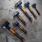 Klein Tools H80694 Sledgehammer, 4-Pound Engineering Hammer with Fiberglass Handle, Shock-Resistant Design for Striking and Demolition, Includes Lanyard Hole