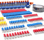 WORKPRO 582-piece Crimp Terminals, Wire Connectors, Heat Shrink Tube, Electrical Repair Kit with Wire Cutter Stripper