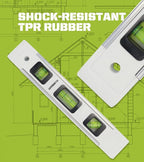 2 Pack Torpedo Level 9-INCH Level with 45°/90°/180° Bubbles, Small Measuring Tool