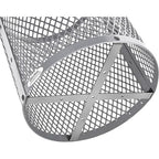 Global Industrial 36 Gallon Outdoor Steel Trash Can with Dome Lid, Plastic Liner and Anchor Kit Included, 23-1/2" Diameter x 40" H, Powder Coat Finish, Unassembled, Gray