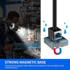 Magnetic Work Light, LED Work Light with Flexible Gooseneck and Magnetic Base, Shop Tool Lamp for Lathe, Work Bench, Sewing Machine,Grill,Industrial Lighting,10W,900Lumens,Black