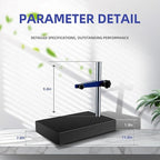 The Granite Base Bracket is Used in Conjunction with a Digital Indicator dial, and The Granite Measurement Platform has a Size of 300mm * 200mm*50mm(11.8in * 7.8in * 2in) Granite Base﻿(ACE-ST)