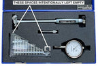 Accusize Industrial Tools 2-6 inch by 0.0001'' Dial Bore Gauge Set, 6'' Stem Length, Ee20-1006