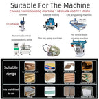 1/2 ShankDovetail Router Bit 1-1/4” Half-Blind Through Dovetail Bits for Making Boxes Drawers Chests for Engraving Router planing Head Wood Cutter