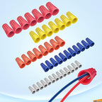 Nilight 220PCS Wire Screw Caps Terminals Kit 5 Sizes Electrical Assortment Spring Thread Insulated Twist on Connectors for 22-12 AWG Wires