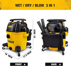 DEWALT DXV10P 10 Gallon Poly Wet Dry Vacuum Yellow
