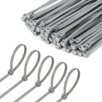 6 Inch Silver Zip Tie 1000 PCS, 18 Lbs - Small to Medium Zip Tie, Nylon PA66 UV Resistant Cable Tie for Indoor and Outdoor Use - Ideal for bundling and securing objects