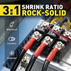 haisstronica 440 PCS All in One Set with Solder Seal Wire Connectors,3:1 Heat Shrink Tubing and Heat Gun,Solder Sticks Wire Terminals Electrical Connectors for Automotive, Marine, Trailer Wiring