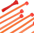 PATIKIL Cable Zip Ties 12 Inch, 100 Pcs Self-Locking Nylon Wire Tie Wraps Heavy Duty Cord Management with 50 lbs Tensile Strength for Indoor and Outdoor, Red (0.2" W)