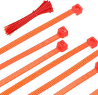 PATIKIL Cable Zip Ties 12 Inch, 100 Pcs Self-Locking Nylon Wire Tie Wraps Heavy Duty Cord Management with 50 lbs Tensile Strength for Indoor and Outdoor, Red (0.2" W)