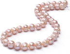 Natural Pearl Beads Potato 9-10mm Purple Freshwater Cultured Loose Gemstone Beads for DIY Jewelry Making 13.8''/Strand HQ