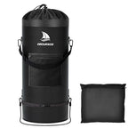 Obcursco Boat Trash Can,100% Leakproof 900D Portable Garbage Bag Pontoon Fishing Boat Accessories Marine RV or Camping 9-12 Gallon Capacity