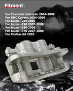cciyu Front Right Brake Caliper Assembly w/Bracket 18B4938 For Chevy For Colorado,For GMC For Canyon,For Isuzu For i-280/For i-290/For i-350/For i-370