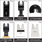 118PC Oscillating Tool Blades, Oscillating Multitool Saw Blades Accessories Kit