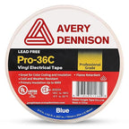 Avery Dennison Electrical Tape, Professional Grade PVC Electric Tape, UL/CSA Listed Insulating Vinyl Tape for Electrical, Repairs, Automotive and Equipment, Pro-36C, ¾ in x 66 ft, Blue, 1 Roll