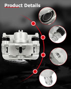 cciyu Front Left Brake Caliper Assembly w/Bracket 19B3428 2008 2009 2010 2011 2012 2013 For Nissan For Rogue,2014 2015 For Nissan For Rogue Select,2010 2011 2012 2013 For Suzuki For Kizashi
