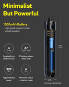 HOTO Electric Screwdriver Kit, 25-Piece Upgraded Bit Set, 3.6V Cordless Screwdriver Rechargeable, Magnetic Case Lid, 3 Torque Settings, 1500mAh Battery, LED Light for Furniture/Electrical Repairs
