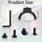 16 Pcs Storage Shed Hooks Set for Suncast, 5 Black U Shaped Tool Hooks Organizer with Long Screw Wrench Short Screw Compatible with Suncast/Craftsman Storage Shed Accessories
