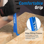SHALL 4-Piece Pry Bar Set, 12-Inch Cats Paw Nail Puller, 10-Inch & 7.5-Inch Flat Claw Pry Bars, 8-Inch End Cutting Pliers, Utility Wonder Crowbar, Nail Remover Tool for Baseboard, Floor, Nails Removal
