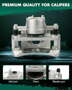 SCITOO 18B4845 18B4844 Front Left & Right Disc Brake Calipers Assembly w/Bracket For Jeep For Liberty 2002-2007