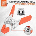 HORUSDY 4-Piece 8" inch Spring Clamp, Heavy Duty Spring Metal Spring Clamps, 3.4"-inch Jaw opening