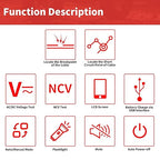 Underground Cable Locator, Rocky Mars Cable Tester Wire Tracker, NF826 Underground Wire Locator for Dog Fence Cables, Test Short Circuit Breaker of Wall