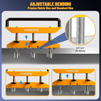 Large Sheet Metal Bend,Three-Station Edge Roller Bender,0-90° Bending Angle Bending Metal Roofing Materials,Adjustable for Making 5/8" to 4" (16 to 102 MM) Bends in 29 to 22-Gauge Steel