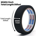 Adhes Wire Harness Tape, 10 Rolls 1inch x 50feet, High Temp Automotive Felt Cloth Tape for Engine Wire Loom, Noise Dampening, Cable Protection, and Electrical Bundling