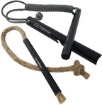Hexalite Ferro Rod and FireWick Tinder Kit | X-Large 1/2" x 6" Long Hex Ferro Rod | Includes Tinder FireWick | Complete Fire Starter Survival Tool Package for Your Gear Bag