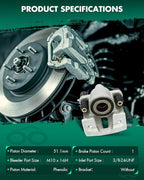SCITOO Rear Right Brake Caliper Without Bracket 184858 Compatible For Ford For F-150 2004-2011 For Ford For Lobo 2005-2009 For Lincoln Mark LT 2006-2008 2010-2011