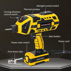 Portable Welding Machine Handheld Welder: IGBT Inverter Hand Held ARC Welder Gun with 6 Variable Current Adjustment - Welder Machine 110v Electric Welding Equipment for 3/32"-1/8" Wire Rods (Yellow)