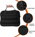 SMONT Toiletry Bag for Men Travel Toiletry Organizer Dopp Kit Travel Organizer Toiletries Bag Shaving Hygiene Bag Bathroom Hanging Men's Toiletry Bag for Short Trips Black