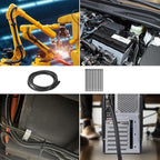 3/8"-32.8ft Split Wire Loom Tubing Cable Management Conduit Flexible Covers Cord Protectors