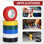 Avery Dennison Electrical Tape, 6 Rolls General Use PVC Electric Tape, UL/CSA Listed 3/4 in x 66 ft Insulating Vinyl Tape for Electrical, Repairs, Automotive and Equipment, EE-100, Multi Colored