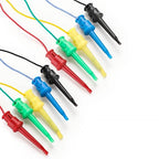Sumnacon 10Pcs Test Hook to Male Jumper Wires - 26 AWG Binding Post to Solderless Breadboard Jumper Leads, Soft Silicone Flexible Test Leads for Electrical Testing