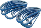 30 Pcs 3/8x13 Inch Zirconia Sanding Belts, 60 Grit Zirconia Sanding Belts for Air Belt Sander, 3/8 x 13 Sanding Belts for Metal Grinding (3/8x13in, 60 Grit)