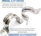 20 Pack 3 Inch 75mm U Bracket Rigid Pipe Strap Clamp, Two Hole Strap U Tube Pipe Conduit Clamp Clip for Pipe Fixing