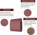 uxcell 10pcs 8" x 19" Sanding Belts 100 Grits Aluminum Oxide Abrasive Belt Sander Paper Sanding Papers for Metal Wood Grinding Polishing, Reddish Brown