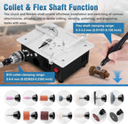 MXBAOHENG Updated Mini Multifunctional Table Saw with Cutting & Sanding Switch, Small Portable Hobby Table Saw for DIY Crafts, Model Making, Wood/Plastic/Acrylic Cutting, 96W 7-Speed Control