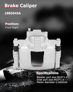 cciyu Front Right Brake Caliper Assembly w/Bracket 18B5045A 2009 2010 2011 2012 For Dodge For Journey