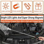 HERKING Mens Gifts for Him Telescoping Magnetic Pickup Tool with Telescoping Inspection Mirror, Unique Fathers Day Gifts for Men, Dad, Husband Boyfriend Birthday Gifts