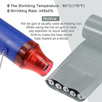MECCANIXITY Battery Wrap PVC Heat Shrink Tubing 26mm Dia 43mm Flat 20 Feet(6meters) Silver Gray Good Insulation for Battery Pack