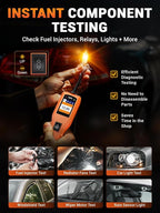 KZYEE KM10 Power Circuit Probe Kit, 12V 24V Automotive Circuit Tester, Digital Multimeter, Short Finder, AC/DC Voltage Tester, Diode & Resistance, Current Probe Component Activation, 20FT+20FT Cable