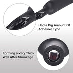 XHF 1/8 Inch 20Ft 3:1 Waterproof Heat Shrink Tubing Roll Marine Grade Adhesive Lined Heat Shrink Tube, Insulation Sealing Oil-Proof Wear-Resistant Black