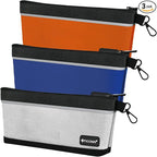 TICONN Tool Pouches with Zipper, 1680D Oxford Small Tool Bags, Waterproof Utility Bag Zipper Pouch for Tool Organizers and Storage (3 Pack Large)