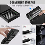 Mini Electric Screwdriver, 3.7V Precision Screwdriver Set Cordless Screwdrivers Rechargeable 72 In 1 Magnetic Bit Repair Tech Tool Kit for Electronics Computer Phone Laptop Camera RC Car Watch Glasses
