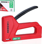 Arrow Light Duty Staple Gun, Lightweight Upholstery Stapler Kit for Wood with 1000 JT21 Staples, Plastic Housing Tacker for Crafts, Fabric, DIY, Household