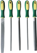 Metal File Set, 5-Piece, 8-inch,High Carbon Steel File,Work for Metal, Wood,Plastic